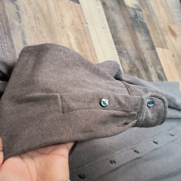 Brooks Brothers Heathered Brown Long Sleeve Button Down Sz XL Mens - Picture 8 of 14